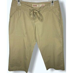 Mossimo Supply Co. Juniors Crop Lowest Rise Khaki